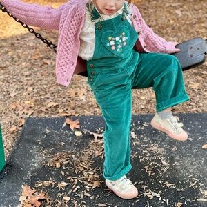 Mini Boden Green Overalls